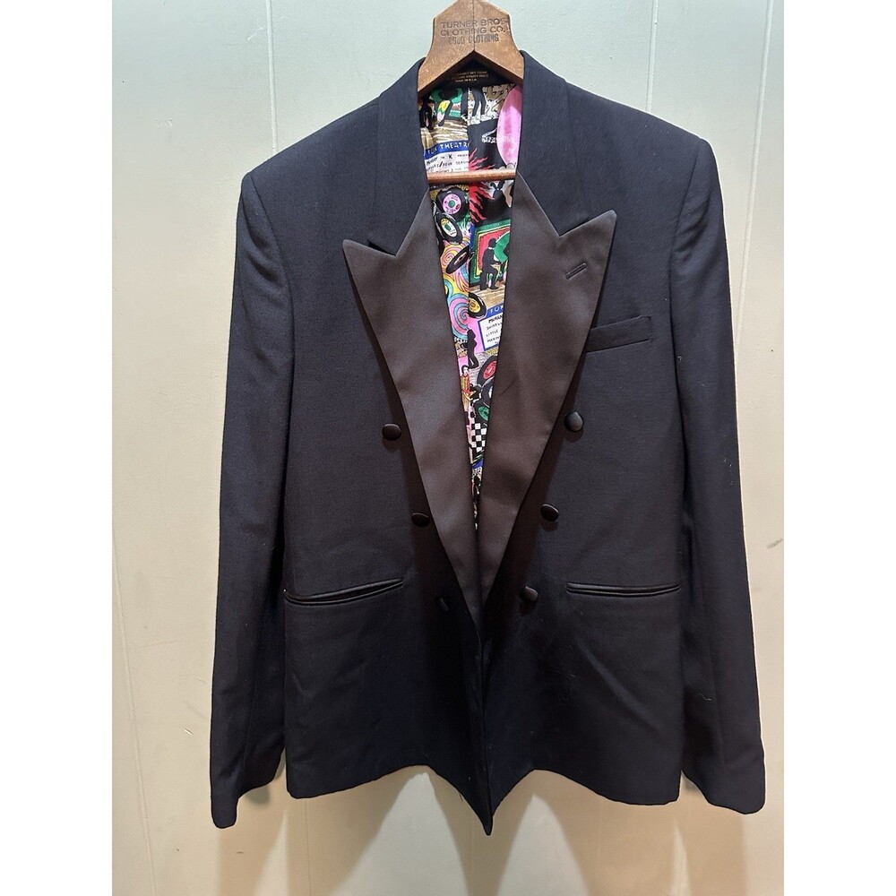 Nicole Miller Blazer Performing Arts Lined Silly Funny 3 Button Women’s Size 10R
